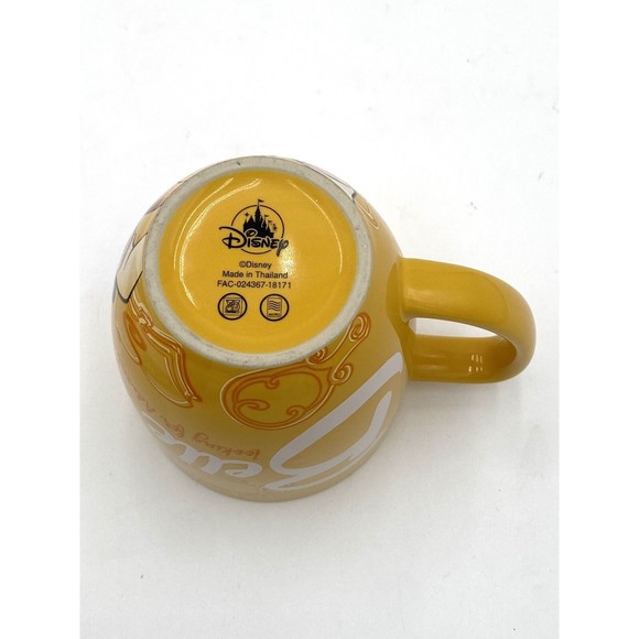 Disney Parks Beauty And The Beast Belle Looking For Adventure Mug w Mrs. Potts + - Picture 8 of 11
